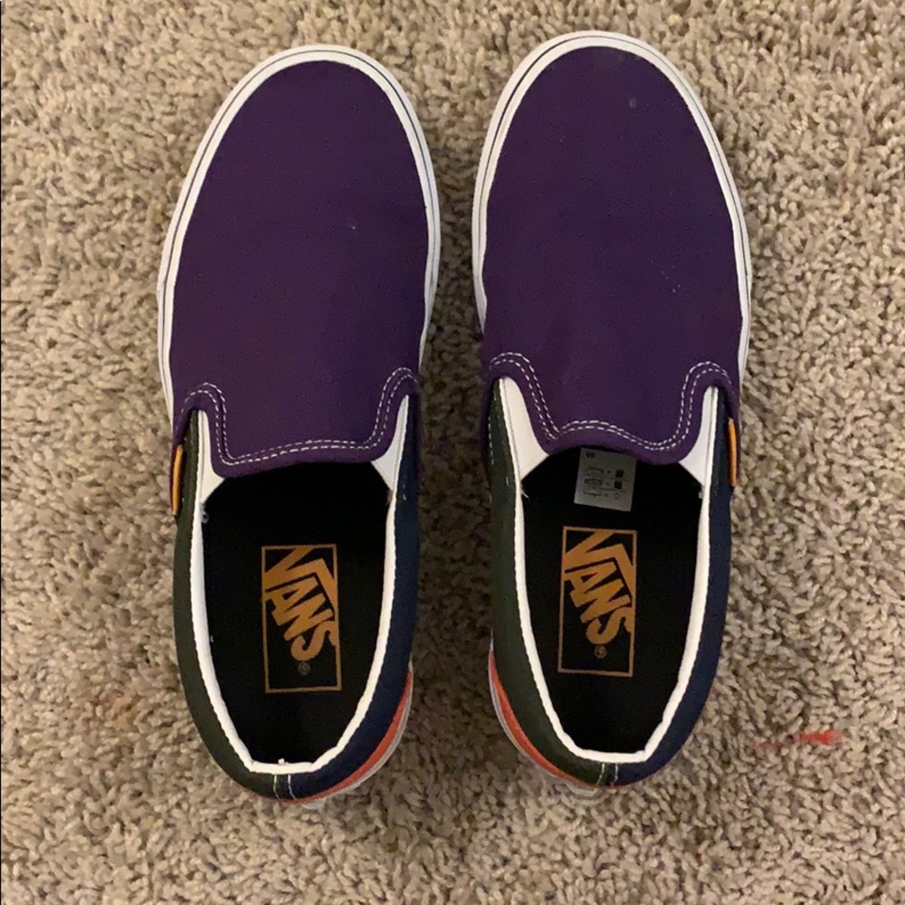 multicolored vans